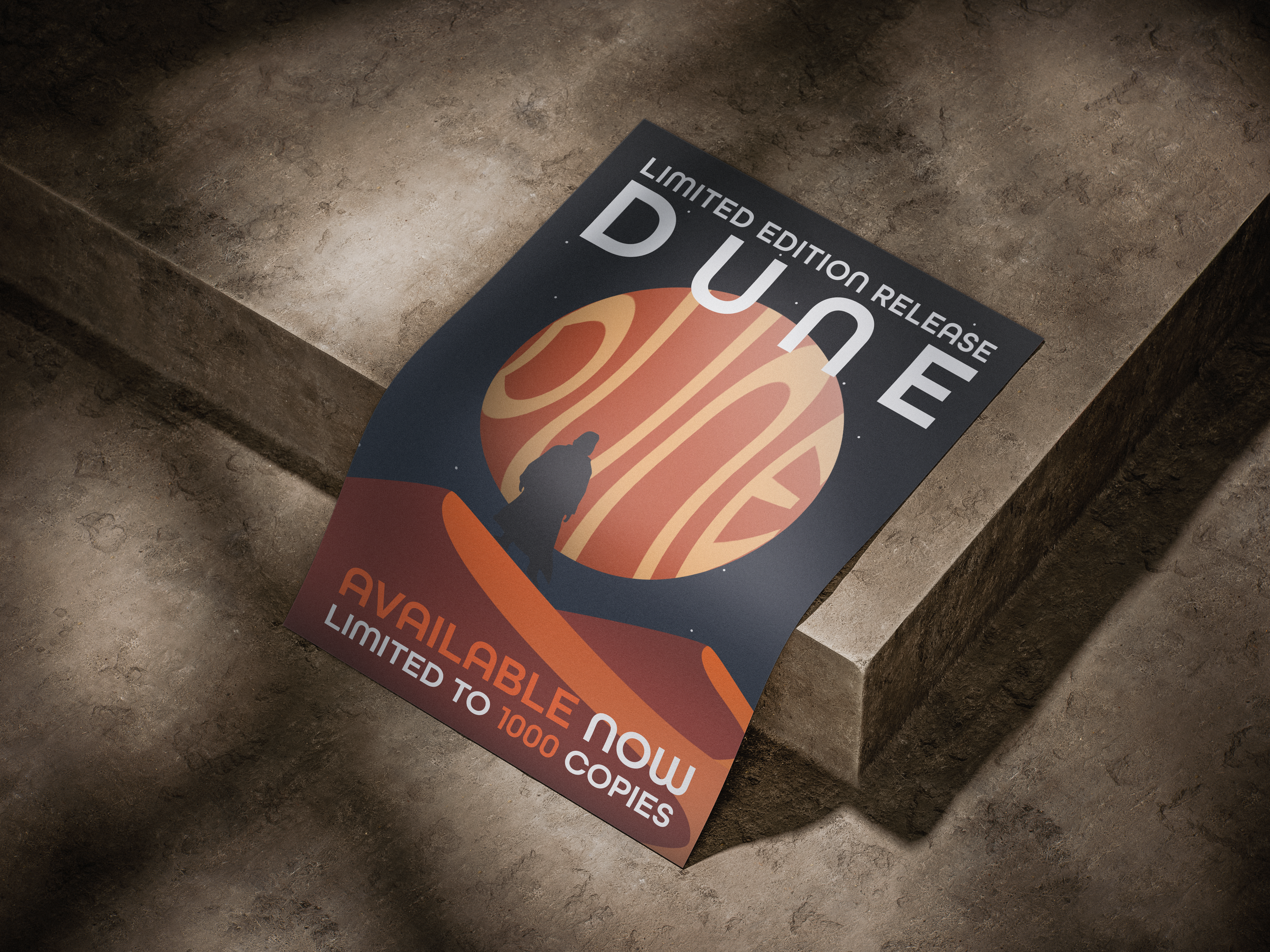Dune promotional poster mockup