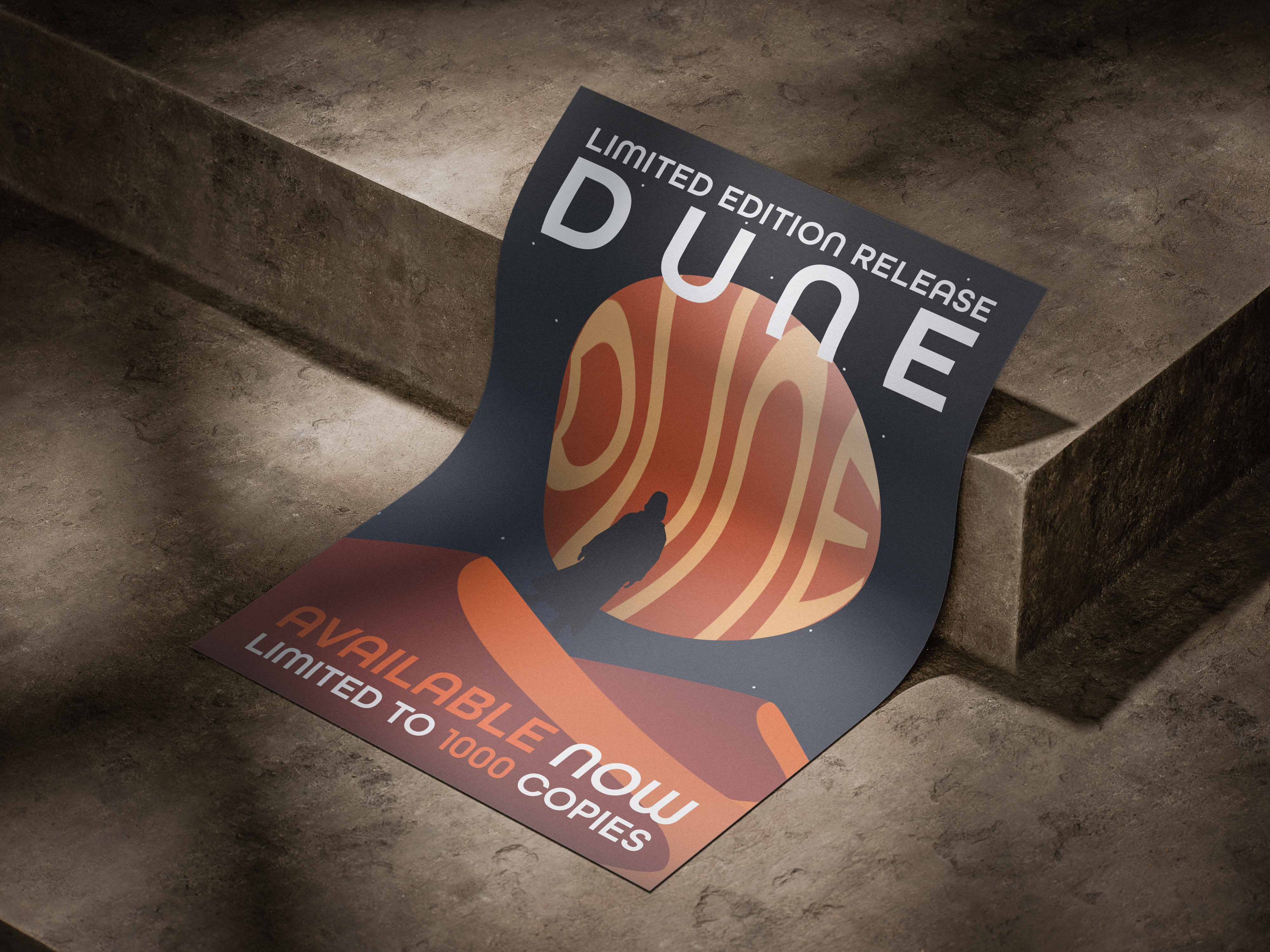 Dune promotional poster mockup 2